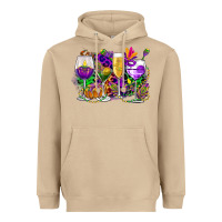 Mushroom mardi gras wine glasses cowgirl Heavyweight Hoodie - CowGirlArtShop