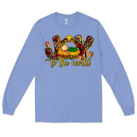 Colony Blue Baby Jesus Joy To The World Long Sleeve Tee - MaliasSmallBusiness