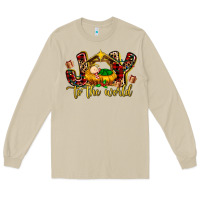Mushroom Baby Jesus Joy To The World Long Sleeve Tee - MaliasSmallBusiness