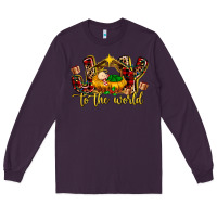 Plum Baby Jesus Joy To The World Long Sleeve Tee - MaliasSmallBusiness