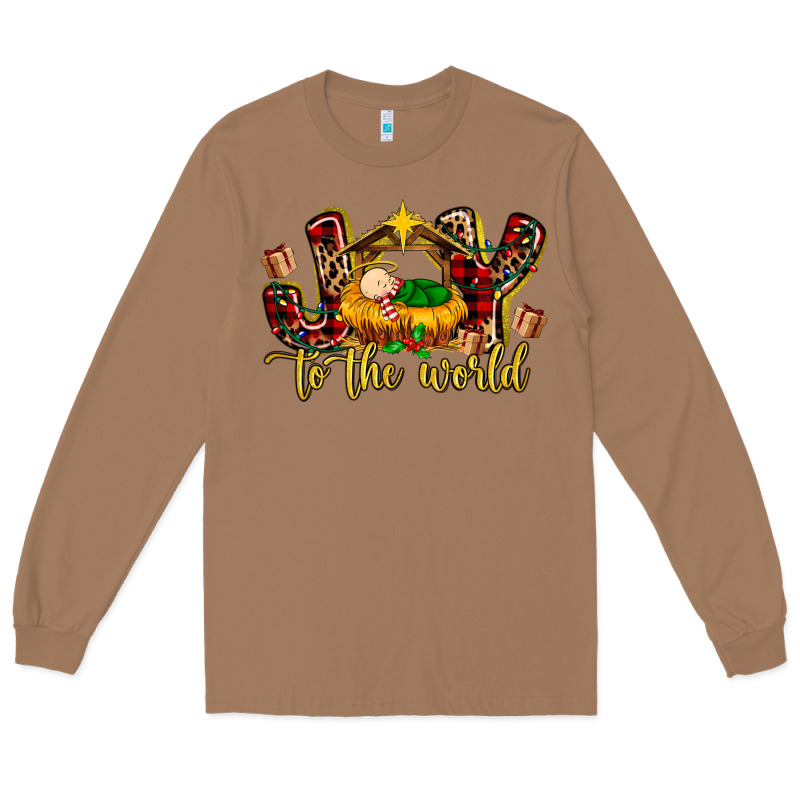 Baby Jesus Joy To The World Long Sleeve Tee by MaliasSmallBusiness | Teevron