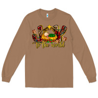 Toasted Coconut Baby Jesus Joy To The World Long Sleeve Tee - MaliasSmallBusiness