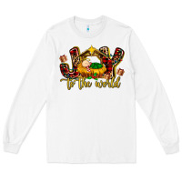 White Baby Jesus Joy To The World Long Sleeve Tee - MaliasSmallBusiness