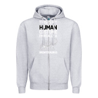 Heather Grey This Is My Human Costume Im Really A Brachiosaurus Zipper Hoodie - Bettercallsaul