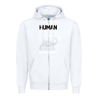 White This Is My Human Costume Im Really A Brachiosaurus Zipper Hoodie - Bettercallsaul