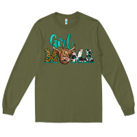 Army Green girl mama Long Sleeve Tee - JahusDesignShop