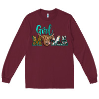 Burgundy girl mama Long Sleeve Tee - JahusDesignShop