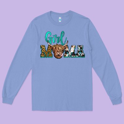 Girl Mama Long Sleeve Tee Designed By Jahusdesignshop