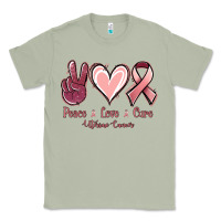 Matcha Peace love cure Uterine Cancer Classic Tee - NancyCooperArtShop