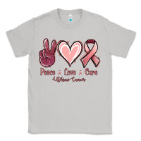 Moon Dust Peace love cure Uterine Cancer Classic Tee - NancyCooperArtShop