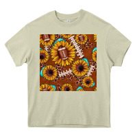 Mossy football leopard sunflower seamless pattern Heavy Core Tee - JahusDesignShop