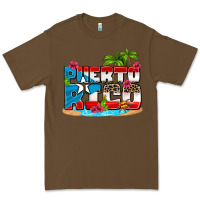 Cacao puerto rico and flowers with frog Premium Tee - AdoDesignShop