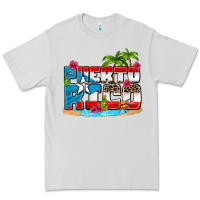 Dove Grey puerto rico and flowers with frog Premium Tee - AdoDesignShop