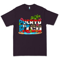 Plum puerto rico and flowers with frog Premium Tee - AdoDesignShop
