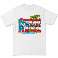 Puerto Rico And Flowers With Frog Premium Tee | Teevron