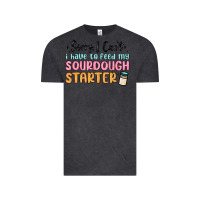Vintage Black sorry i can t i have to feed my sourdough starter Vintage Tee - MaliasSmallBusiness