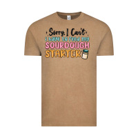 Vintage Coffee sorry i can t i have to feed my sourdough starter Vintage Tee - MaliasSmallBusiness