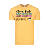 Vintage Mustard sorry i can t i have to feed my sourdough starter Vintage Tee - MaliasSmallBusiness