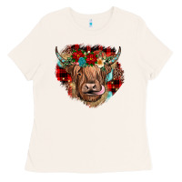 Bone christmas cow gemstone Ladies Tee - JahusDesignShop