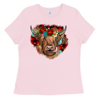 Christmas Cow Gemstone Ladies Tee | Teevron