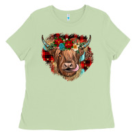 Matcha christmas cow gemstone Ladies Tee - JahusDesignShop