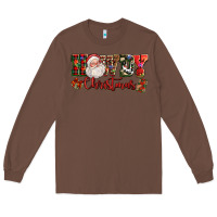 Chestnut Howdy Christmas Santa Long Sleeve Tee - NancyCooperArtShop