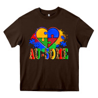 Chocolate Brown autism au some tribe Heavy Core Tee - AdoDesignShop