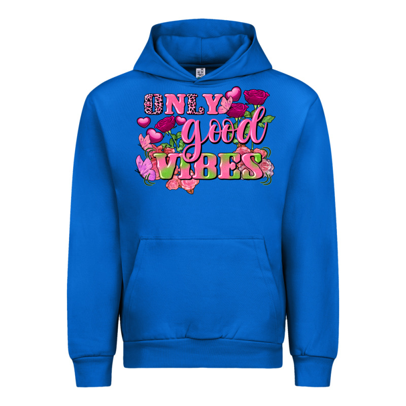 Valentine's Day Only Good Vibes Urban Hoodie by FaDigitalArtStudio | Teevron