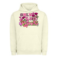 Pigment Pistachio Valentine's Day Only Good Vibes Urban Hoodie - FaDigitalArtStudio