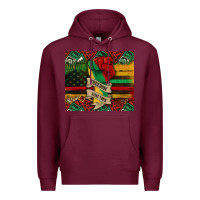 Burgundy juneteenth freedom since 1865 Premium Hoodie - CowGirlArtShop