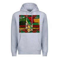Heather Grey juneteenth freedom since 1865 Premium Hoodie - CowGirlArtShop