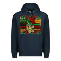 Navy juneteenth freedom since 1865 Premium Hoodie - CowGirlArtShop