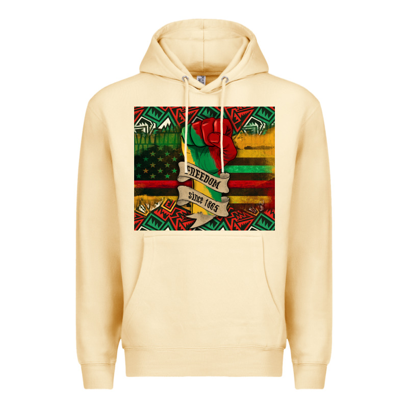 Juneteenth Freedom Since 1865 Premium Hoodie by CowGirlArtShop | Teevron