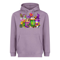 Lavender mardi gras coffee cups cowgirl Heavyweight Hoodie - CowGirlArtShop
