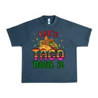 Midnight Navy let s taco bout it Urban Heavy Tee - MaliasSmallBusiness