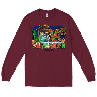 Burgundy Love Came  Down Luke 2 11 Long Sleeve Tee - MaliasSmallBusiness