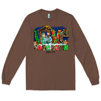 Chestnut Love Came  Down Luke 2 11 Long Sleeve Tee - MaliasSmallBusiness