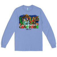 Colony Blue Love Came  Down Luke 2 11 Long Sleeve Tee - MaliasSmallBusiness