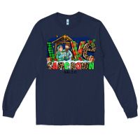 Navy Love Came  Down Luke 2 11 Long Sleeve Tee - MaliasSmallBusiness
