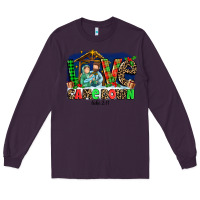 Plum Love Came  Down Luke 2 11 Long Sleeve Tee - MaliasSmallBusiness