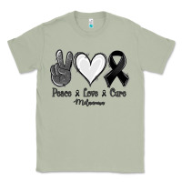 Matcha Peace love cure Melanoma Cancer Classic Tee - NancyCooperArtShop