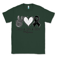 Sports Green Peace love cure Melanoma Cancer Classic Tee - NancyCooperArtShop