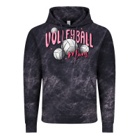 Cloud Black volleyball mom Vintage Hoodie - MaliasSmallBusiness