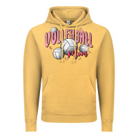Vintage Mustard volleyball mom Vintage Hoodie - MaliasSmallBusiness