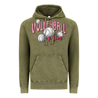 Vintage Olive volleyball mom Vintage Hoodie - MaliasSmallBusiness