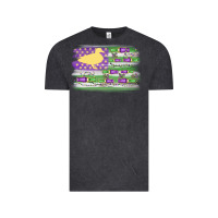 Vintage Black mardi gras duck call flag Vintage Tee - MaliasSmallBusiness