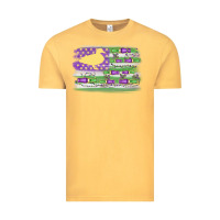 Vintage Mustard mardi gras duck call flag Vintage Tee - MaliasSmallBusiness