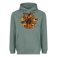 Sage mardi gras sunflower Heavyweight Hoodie - CowGirlArtShop