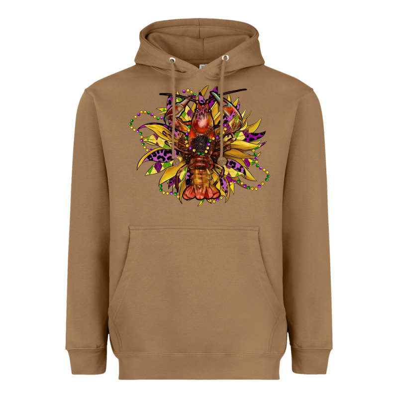 Mardi Gras Sunflower Heavyweight Hoodie by CowGirlArtShop | Teevron
