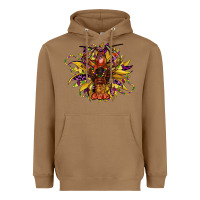 Toasted Coconut mardi gras sunflower Heavyweight Hoodie - CowGirlArtShop